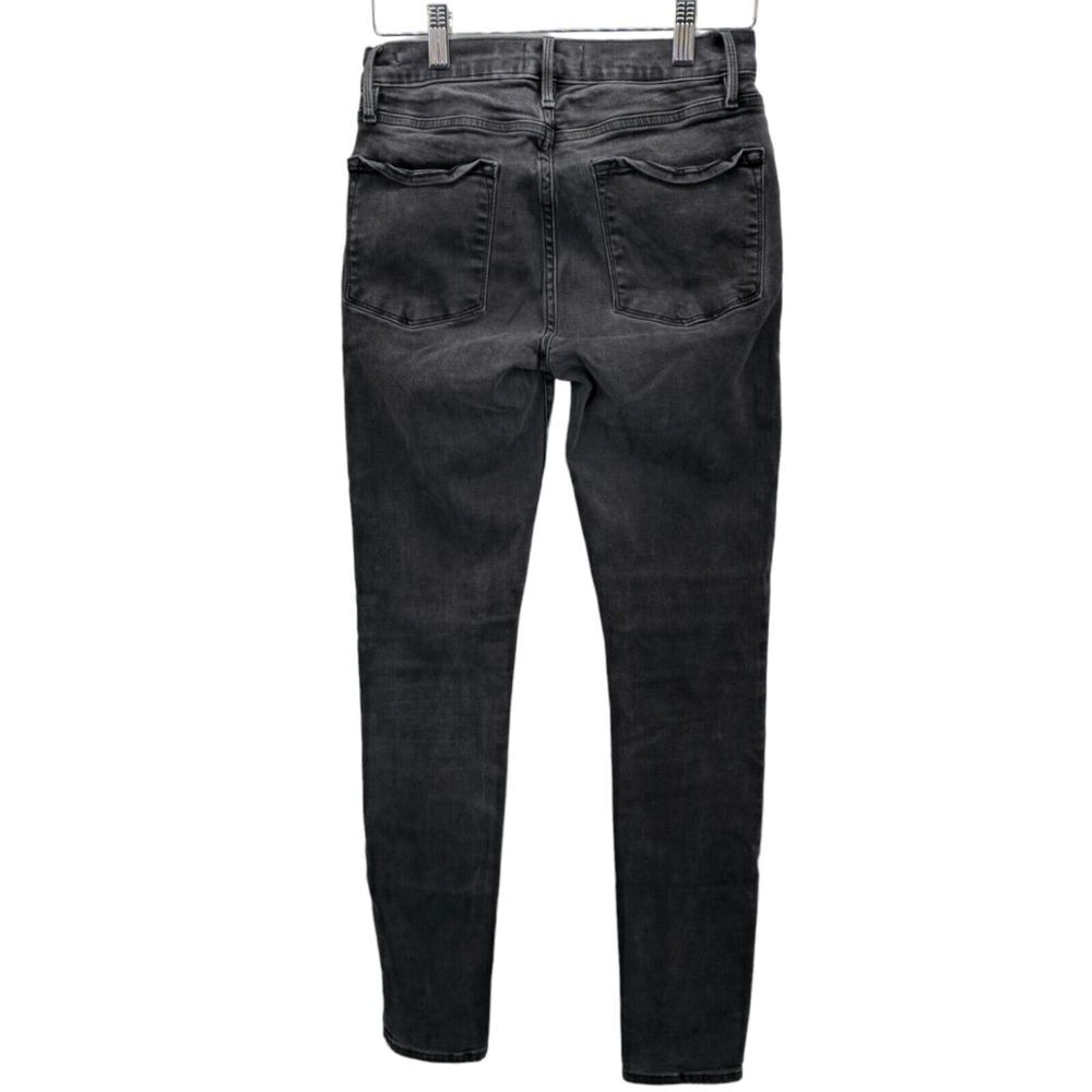 FRAME Le Skinny Jeanne Jeans Wheatley Black Women's 27 Stretch Denim Designer - Picture 6 of 16